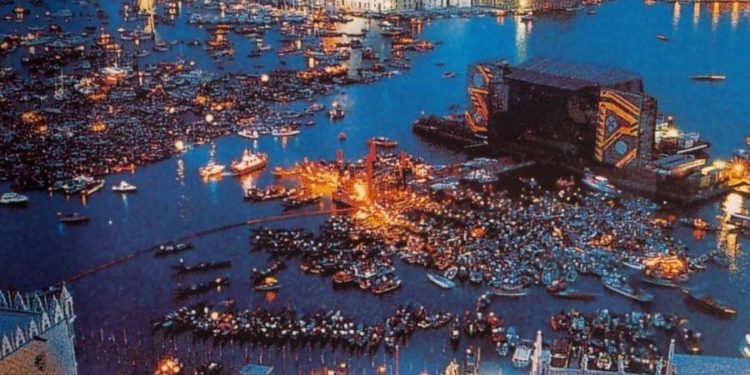 Pink Floyd, Venecija 1989./Photo: Reddit