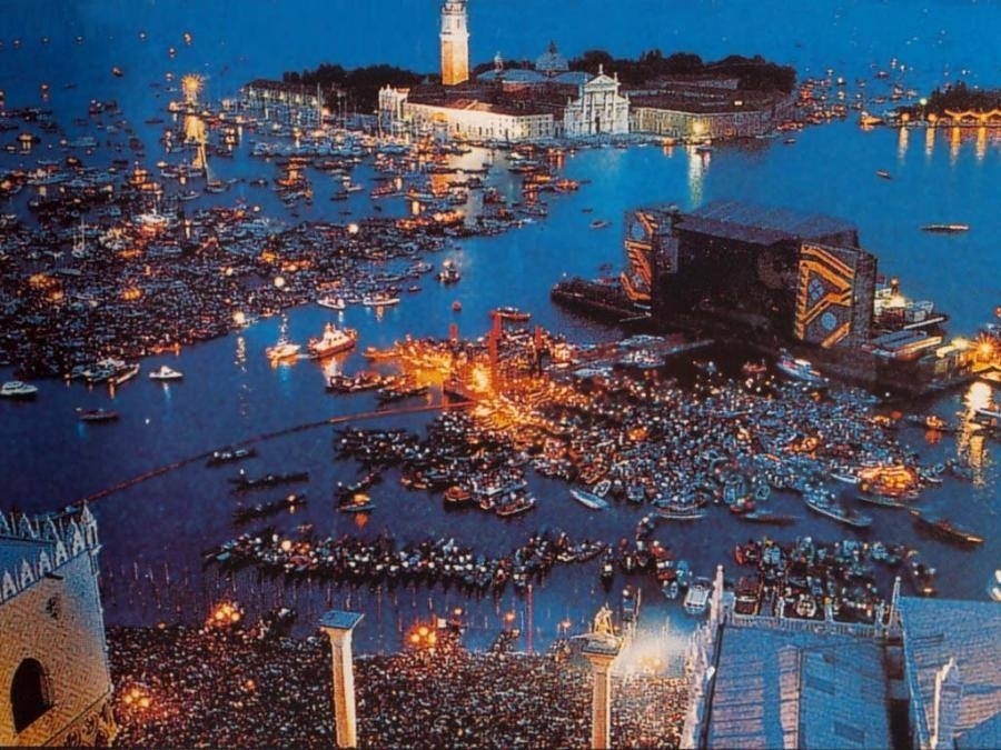 Pink Floyd, Venecija 1989./Photo: Reddit