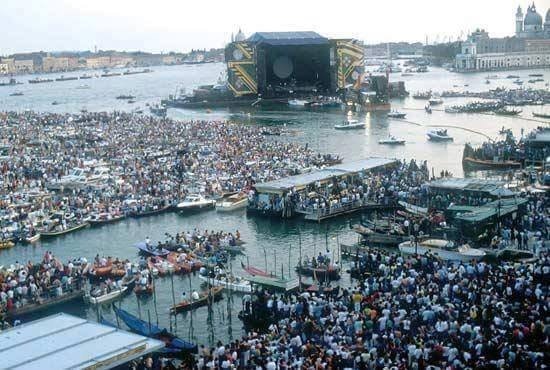 Pink Floyd, Venecija 1989./Photo: Reddit