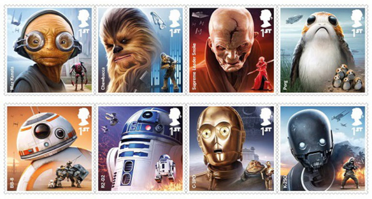 Britanska pošta izdaje marke posvećene filmu “Star Wars: The Last Jedi”