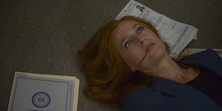 THE X-FILES: Gillian Anderson in the "My Struggle III" season premiere episode of THE X-FILES airing Wednesday, Jan. 3 (8:00-9:00 PM ET/PT) on FOX. ©2017 Fox Broadcasting Co. Cr: Sergei BashlakovFOX