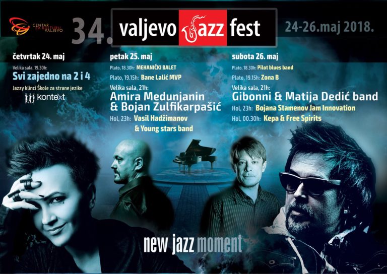Počinje Valjevski džez fest… Tri dana sjajne svirke uz Gibonnija, Kepu, Amiru Medunjanin, Vasila Hadžimanova…