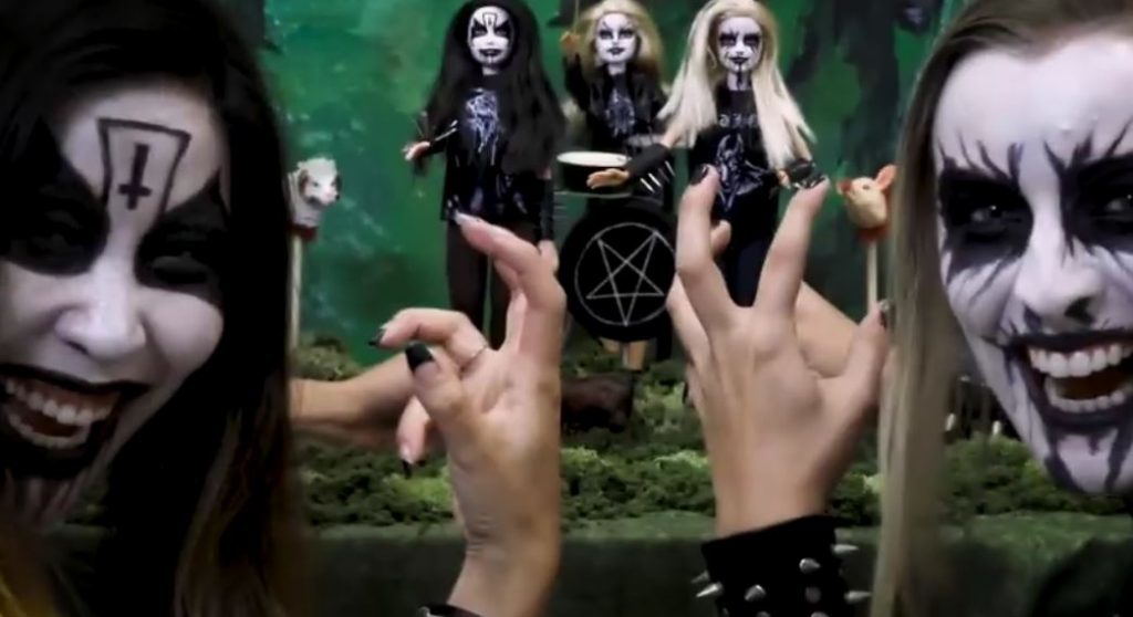 Black Metal Barbie/Photo: YouTube printsreen