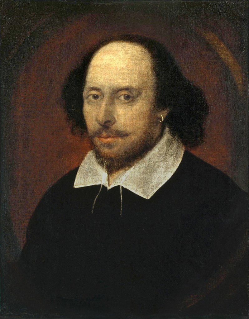 The Chandos portrait (held by the National Portrait Gallery, London)