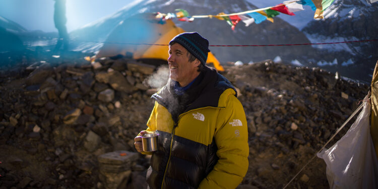 Mark Synnott during the expedition. (National Geographic/Renan Ozturk)