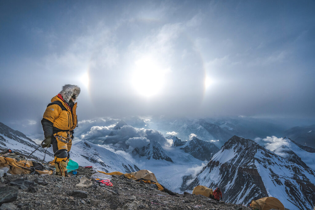 Renan Ozturk remains on the mountain after the rest of the team descends, following the hectic search for Sandy Irvine's remains. (National Geographic/Renan Ozturk)