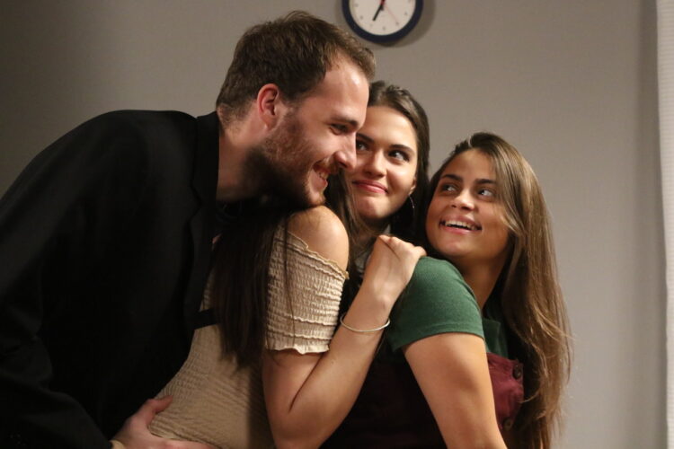 Ćerka za priner, Miloš, Staša, Andrijana tokom snimanja/Photo: promo