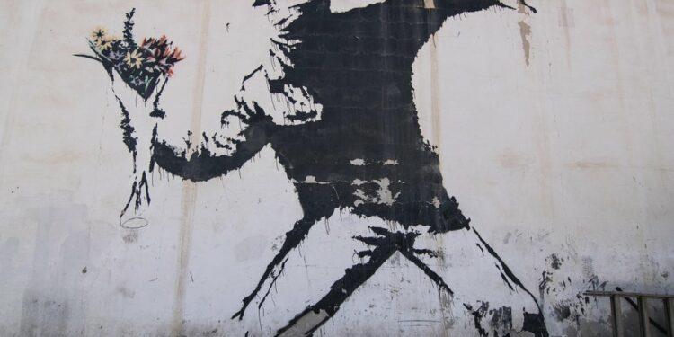 The Flower Thrower by Banksy/Photo: printscreen