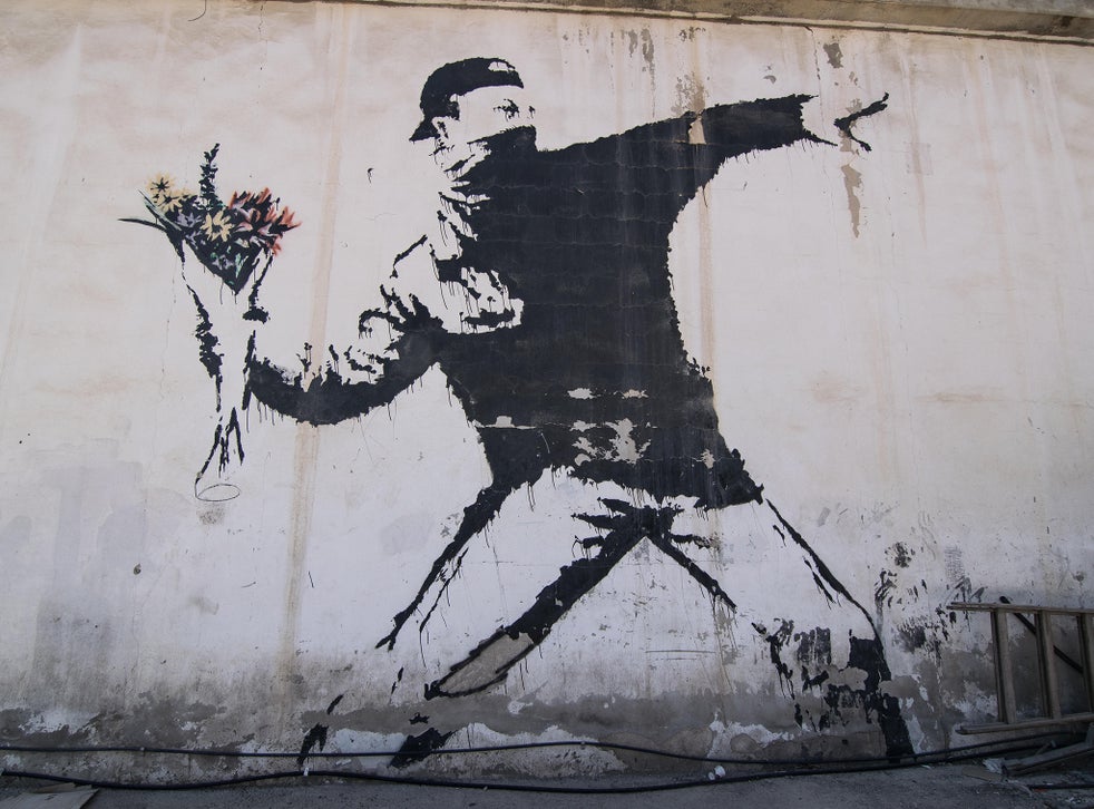 The Flower Thrower by Banksy/Photo: printscreen