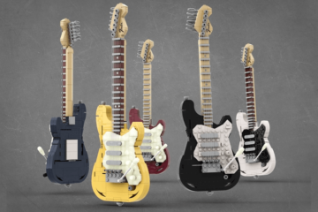 Lego Fender-STratocaster/Photo: Lego promo