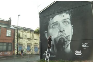 Mural Ijana Kertisa/Photo: ITV News printscreen