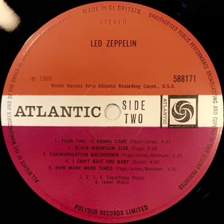 Led Zeppelin, vinil