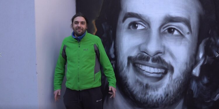 Marinko Madžgalj, mural/ Photo: youtube.com printscreen