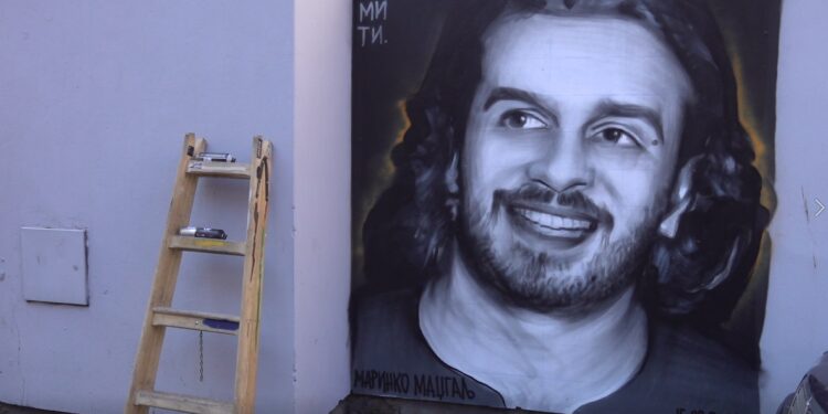 Marinko Madžgalj, mural/ Photo: youtube.com printscreen