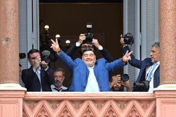 Maradona/ Photo: Télam, Candelaria Lagos