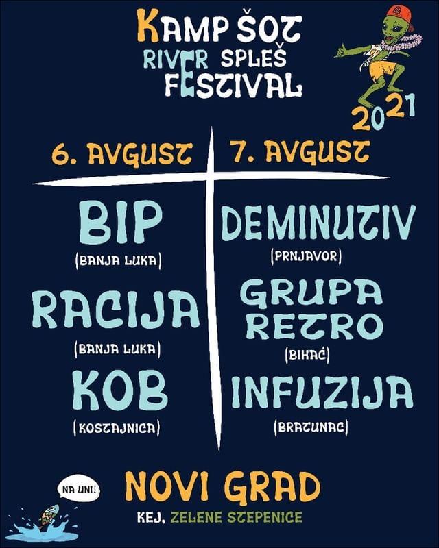 Kamp Šot River Spleš Festival 