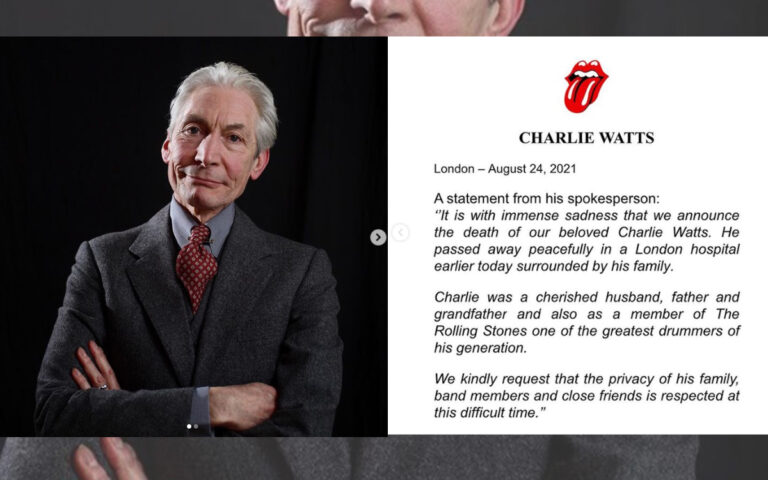 Ovako su se The Rolling Stones oprostili od svog Čarlija, čoveka koji ih je držao na okupu sve ove godine…