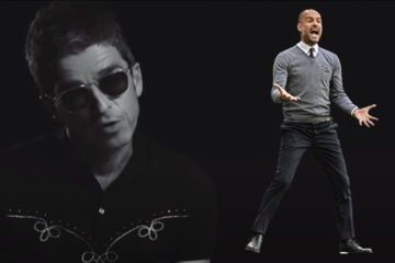 Noel Gallager, Pep Gvardiola/Photo: screenshot