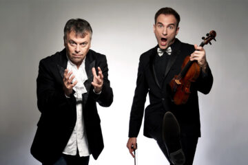 Dr Nele Karajlić i Stefan Milenković/ Photo: Nebojša Babić (promo, Arsenal)