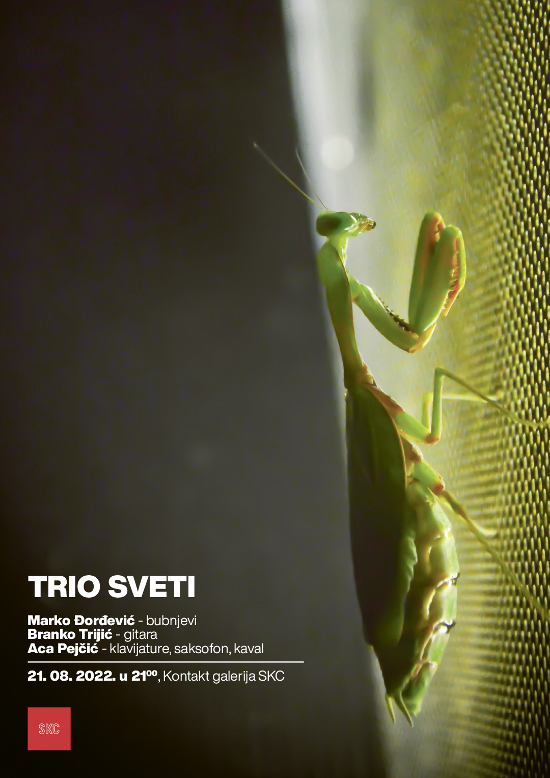 Trio Sveti u SKC Kragujevac, plakat