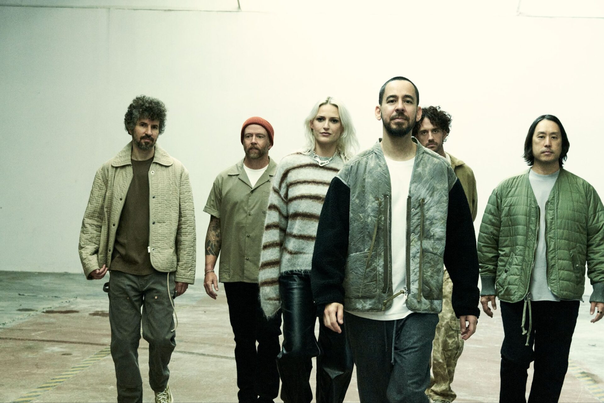 Maglietta Ufficiale Linkin Park Zero Merch - Song List Tour, Nero Lavato, L, Cotone Pesante, Serigrafata