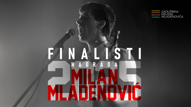 Poznati finalisti Nagrade Milan Mladenović 2025