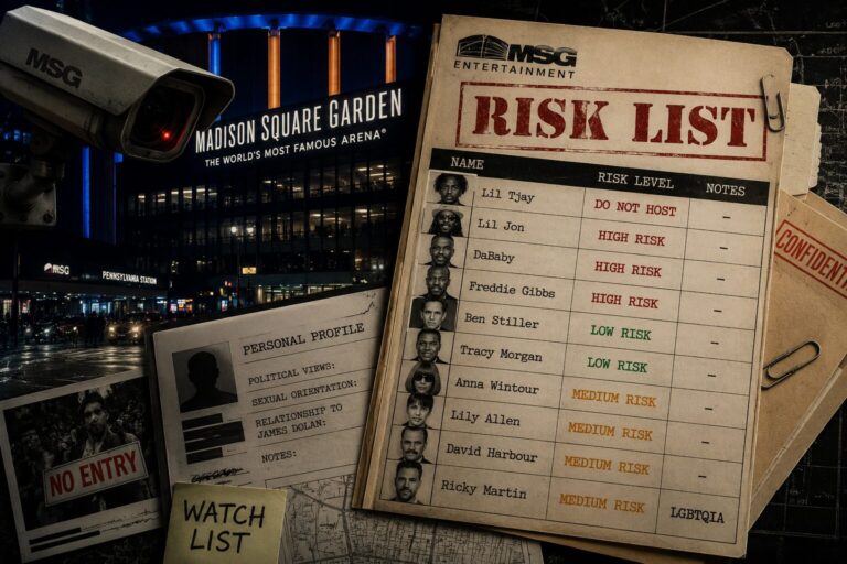 Procurela tajna lista Madison Square Gardena… Godinama pravili dosijee “rizičnih” poznatih ličnosti