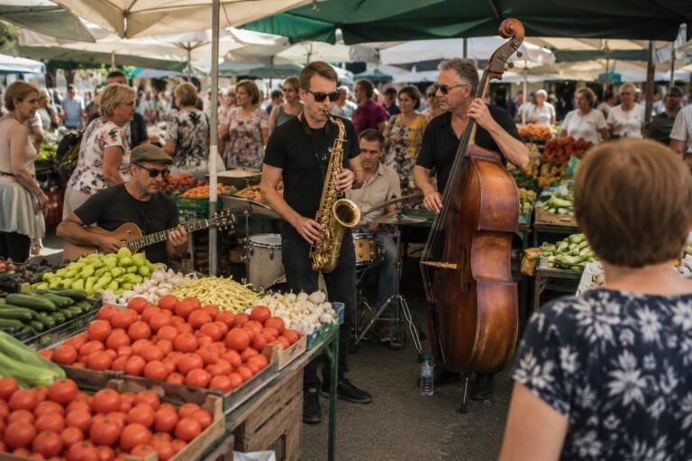 Džez između paradajza i paprika… Nišvil najavio koncert među pijačnim tezgama